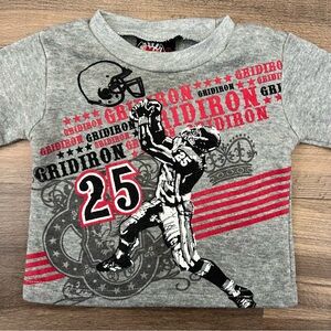 Vintage Mad Game Toddler Football Crewneck Sweatshirt Grey Size 12 Months